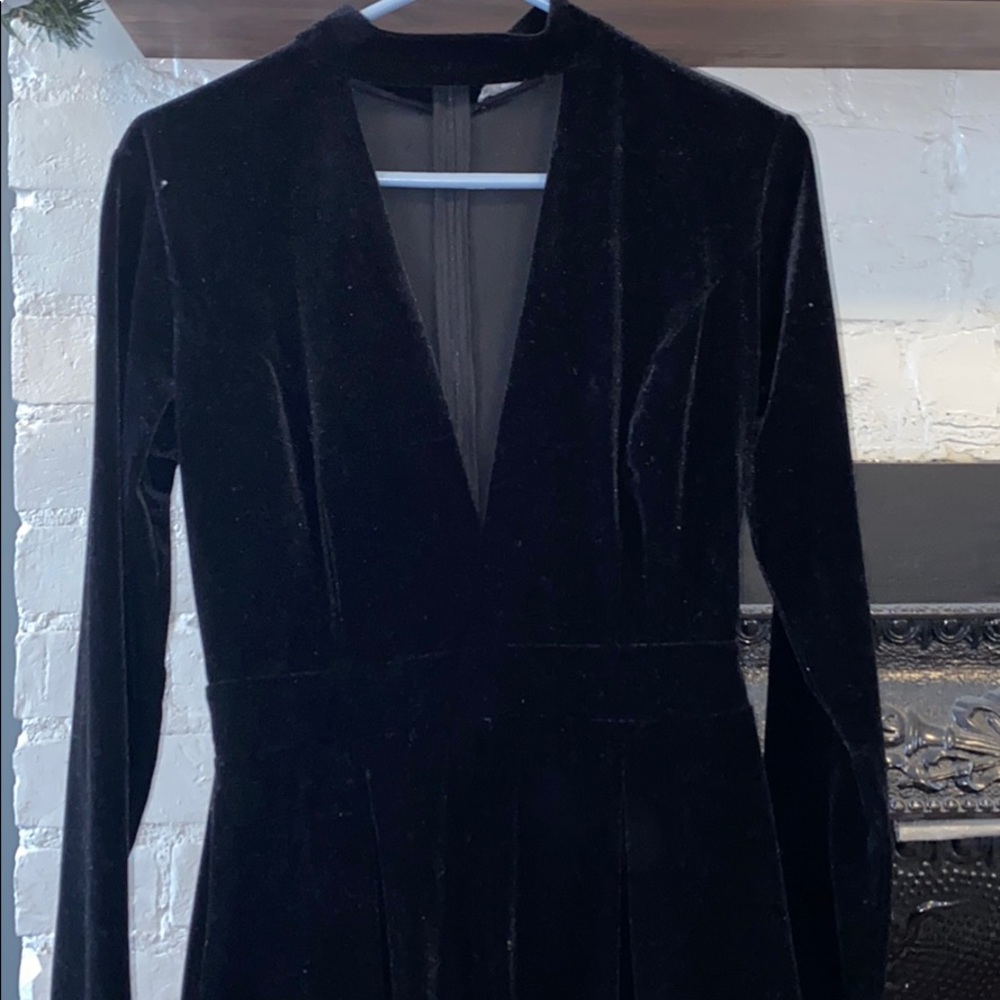 Gianni Bini Velvet Romper